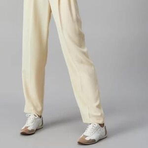 TORY BURCH Tory Sneakers Leather White/Tan Size 8.5 Retro Ballet Sneaker Hybrid